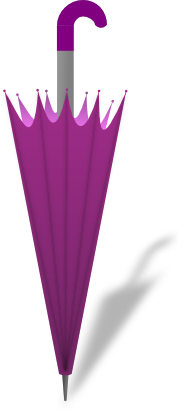 umbrella closed purple