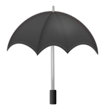 umbrella open black