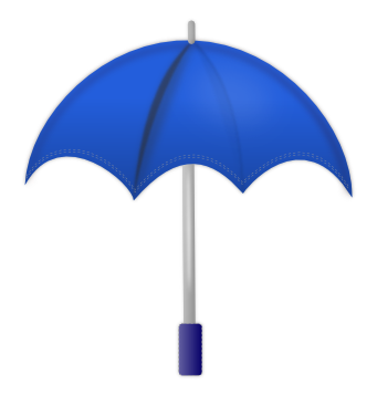 umbrella open blue