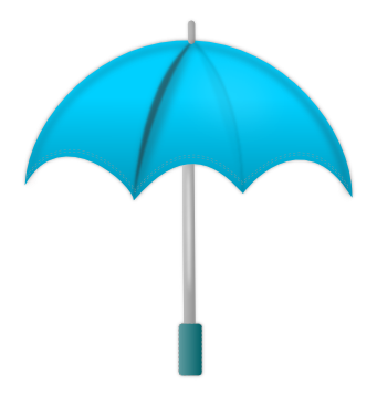 umbrella open cyan