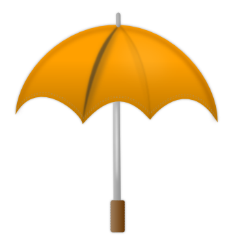 umbrella open orange