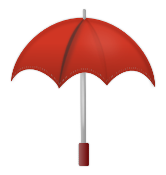 umbrella open red
