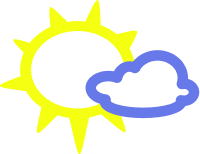 weather mostly sunny
