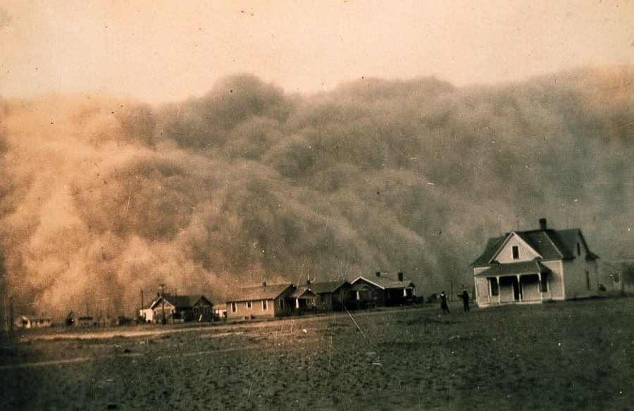 dust storm in Texas