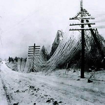 ice storm power lines