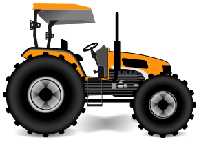 farm tractor yellow