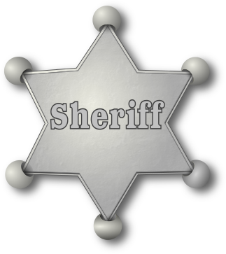 sheriff badge silver
