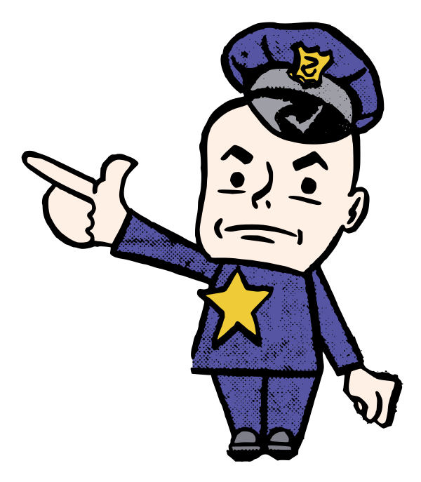 retro-cop-pointing