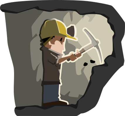 miner w pickaxe