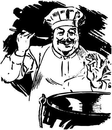 chef with large pot