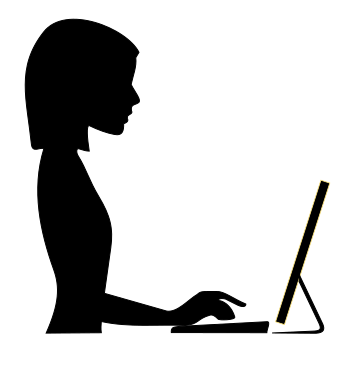 woman-on-computer-silhouette