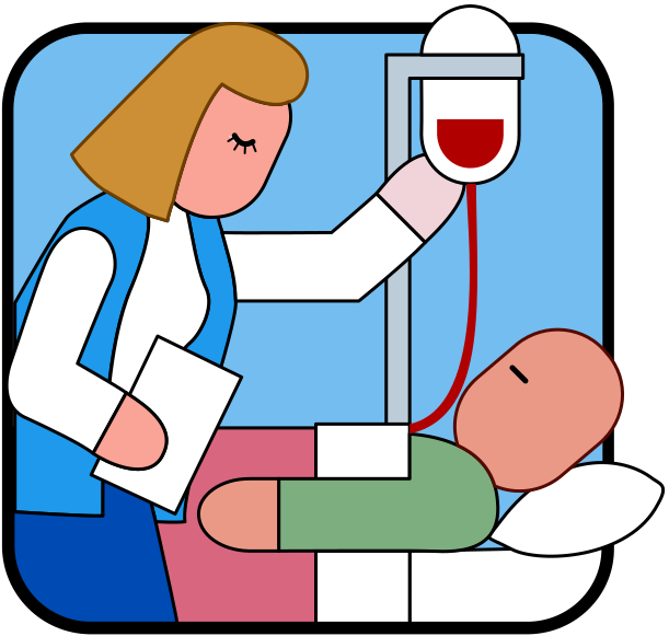 nurse with IV