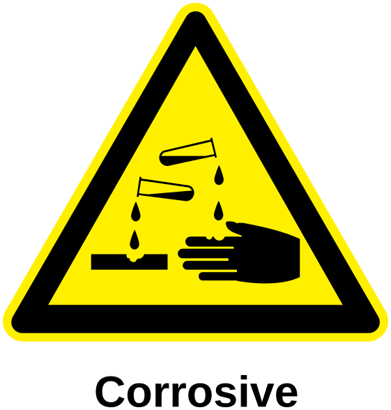 corrosive label