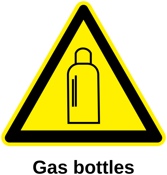 gas bottles label