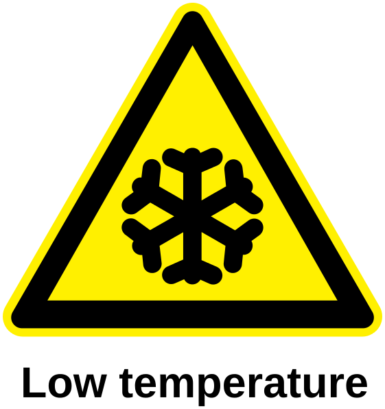 low temperature label
