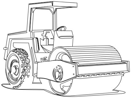 road roller BW