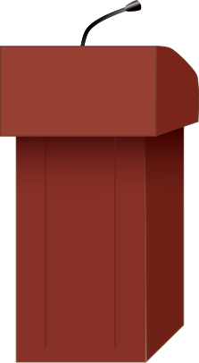 speaking podium