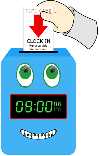 Time Clock happy
