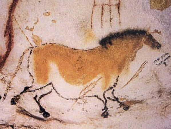 Cro Magnon drawing in Lascaux caves