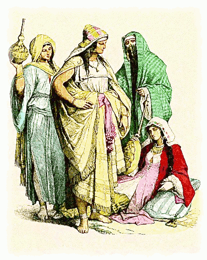 costumes of Arab women fourth to sixth century