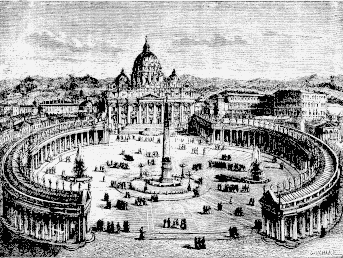 Colonnades of St Peter at Rome