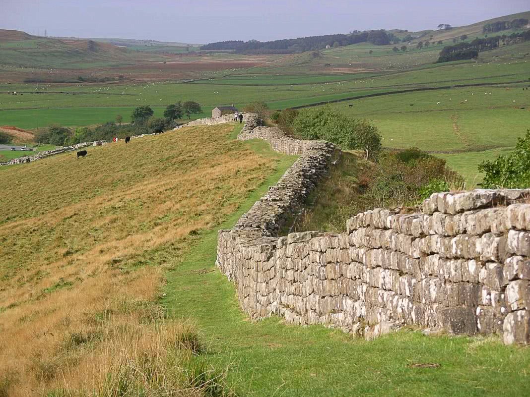 Hadrians wall at Greenhead