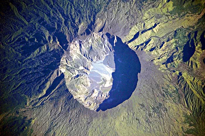 Tambora Volcano crater from 1815