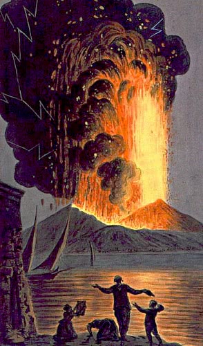 Vesuvius erupting 1700s