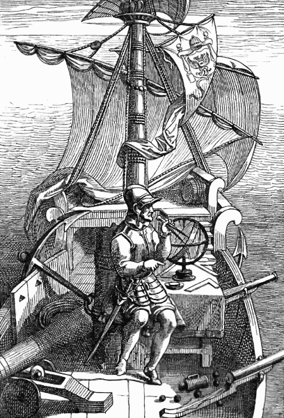 Magellan aboard his caravel