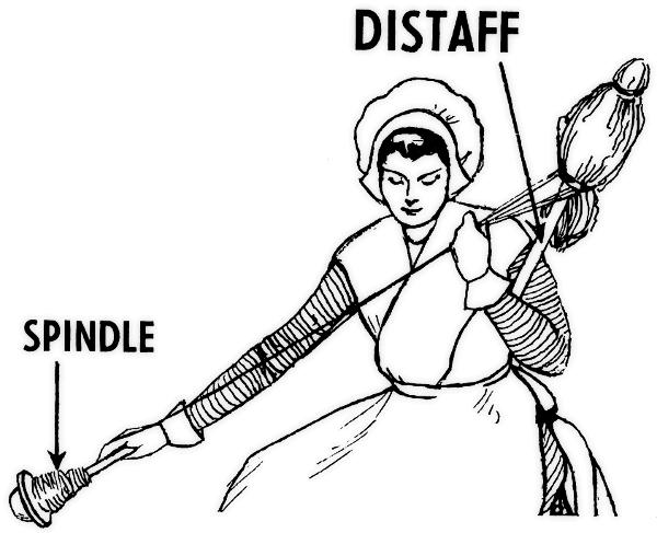 distaff and spindle