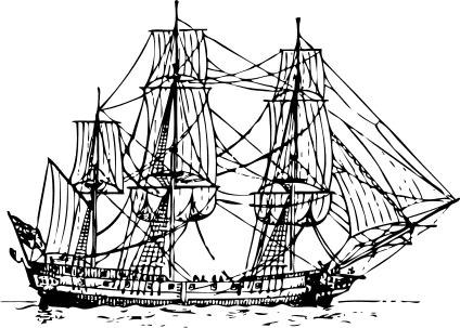 Corvette ship 1800