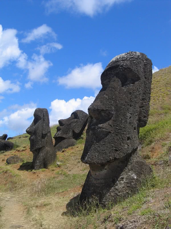 Easter Island  Moai at Rano Raraku