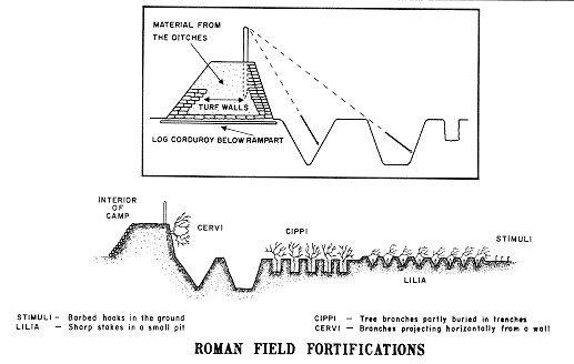 Roman field defenses