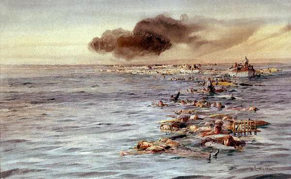 Track of Lusitania