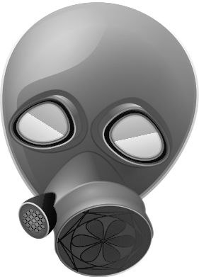 gas mask BW