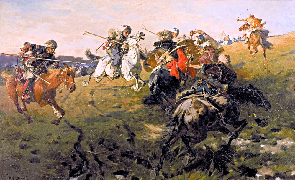 Cossacks fighting Tatars